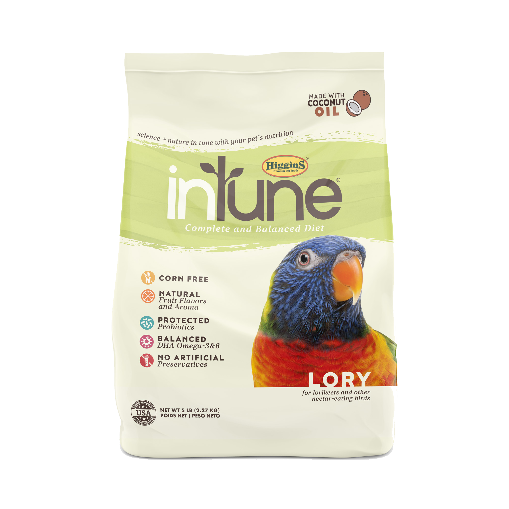 Intune top parrot food